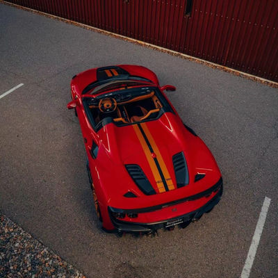 240 X 80 X 50 мм Ferrari Body Kit Ключевой стиль Передний разделитель диффузер Углеродные волокна