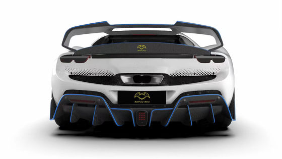 296GTB Ferrari Kit Car Body 2021 Сухое углеродное волокно Передняя губа Передняя машина Бампер диффузер