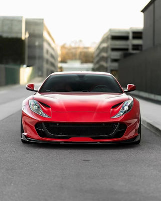 1016 Ferrari Body Kit 812 190 мм Углеродный волокно передний бампер диффузер Спойлер