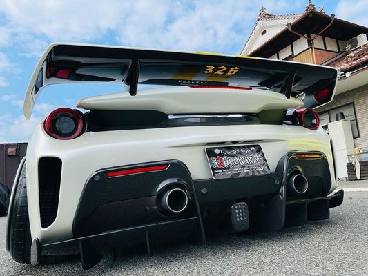 Углеродный волокно широкофюзеляжный Ferrari 488pista спойлер Углеродный волокно спойлер крыльцо