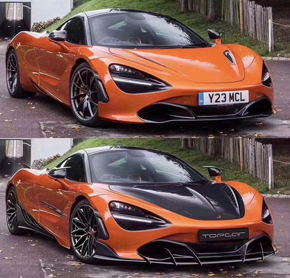 Комплект корпуса из углеродных волокон для McLaren 720S 720 Upgraded TOPCAR Style Передняя лопатка Задняя диффузерная крышка