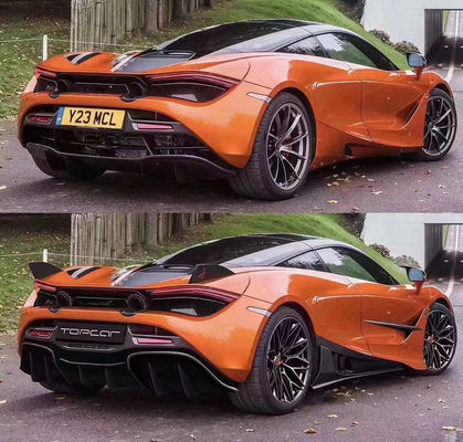 Комплект корпуса из углеродных волокон для McLaren 720S 720 Upgraded TOPCAR Style Передняя лопатка Задняя диффузерная крышка