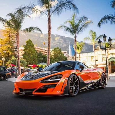 Сухое углеродное волокно для McLaren 720s Углеродное волокно корпуса 720s Усовершенствованный передний и задний бампер в стиле MSY
