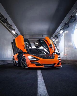 Сухое углеродное волокно для McLaren 720s Углеродное волокно корпуса 720s Усовершенствованный передний и задний бампер в стиле MSY