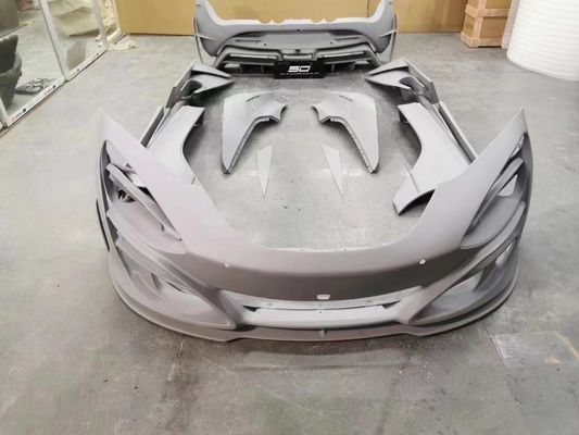 Сухое углеродное волокно для McLaren 720s Углеродное волокно корпуса 720s Усовершенствованный передний и задний бампер в стиле MSY