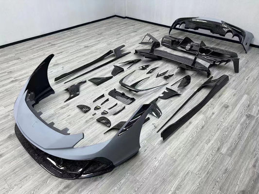 Синий F8 Ferrari Body Kit F8 MSY стиль передний бампер губа корпус комплект спойлер боковые юбки