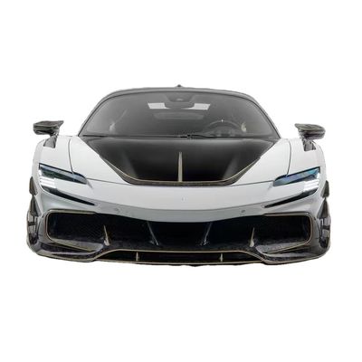 SF90 Ferrari Body Kit MSY стиль Углеродные волокна Задние бампер губы Спойлер Боковая юбка