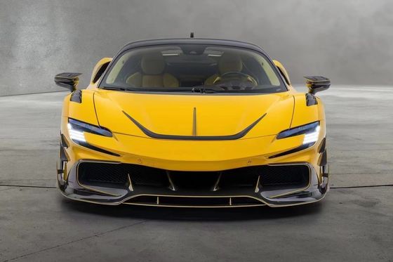 SF90 Ferrari Body Kit MSY стиль Углеродные волокна Задние бампер губы Спойлер Боковая юбка