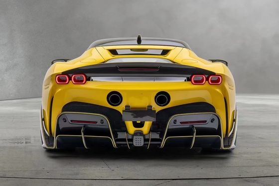 SF90 Ferrari Body Kit MSY стиль Углеродные волокна Задние бампер губы Спойлер Боковая юбка