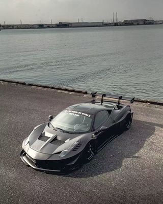 458 Ferrari Body Kit LB Style Передний и задний бампер 2011 - 2014 Готовка Спойлер для автомобиля