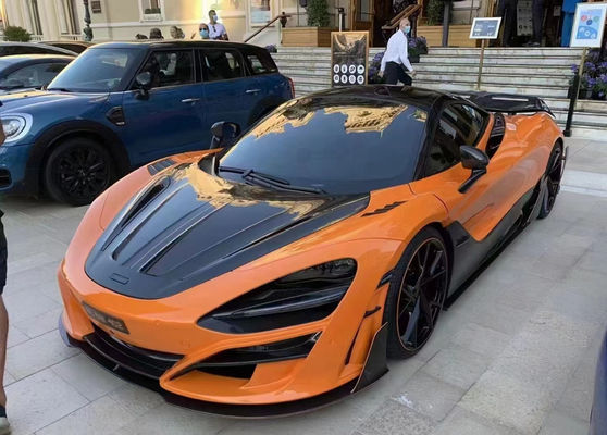 Для McLaren 720s Сухой карбоновый корпус 720s Усовершенствованный карбоновый корпус в стиле MSY Передний и задний бампер
