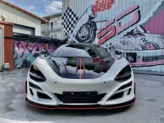 Для McLaren 720s Сухой карбоновый корпус 720s Усовершенствованный карбоновый корпус в стиле MSY Передний и задний бампер