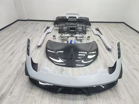 Ferrari 458 Body Kit SP Style Углеродное волокно передний и задний бампер спойлер капот 2010-2014