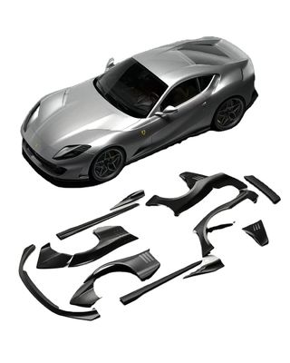 812 Ferrari Body Kit Углеродное волокно Широкое тело 812 ZE Style Углеродное волокно арки