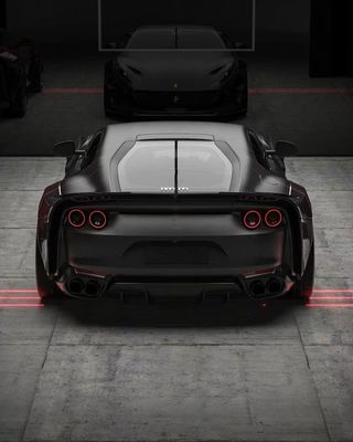 812 Ferrari Body Kit Углеродное волокно Широкое тело 812 ZE Style Углеродное волокно арки