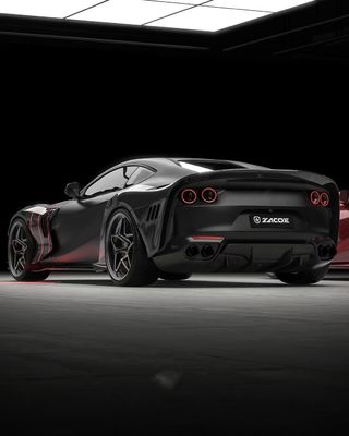 812 Ferrari Body Kit Углеродное волокно Широкое тело 812 ZE Style Углеродное волокно арки