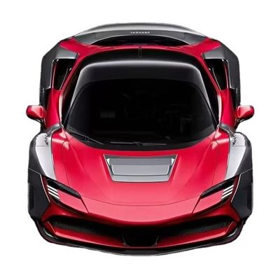 SF90 Ferrari Carbon Body Kit 2021 Широкофюзеляжные комплекты ZE Style Wheel Arch