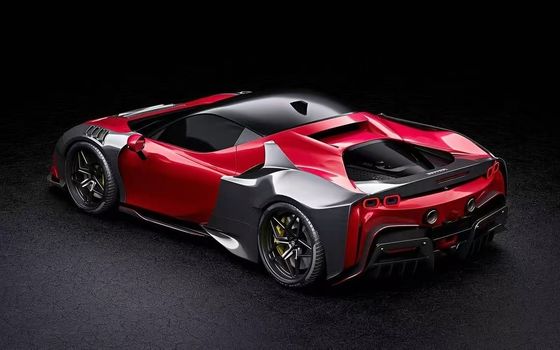 SF90 Ferrari Carbon Body Kit 2021 Широкофюзеляжные комплекты ZE Style Wheel Arch