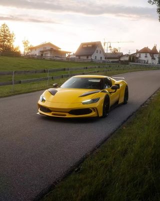 296 Ferrari Body Kit 2021 2022 Автомобиль Колесо Арка Передний и Задний Бампер Спойлер