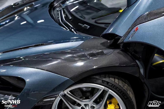 720s Макларен Бодикит Blacksail стиль Передний бампер Спойлер Губаная крышка Фендер