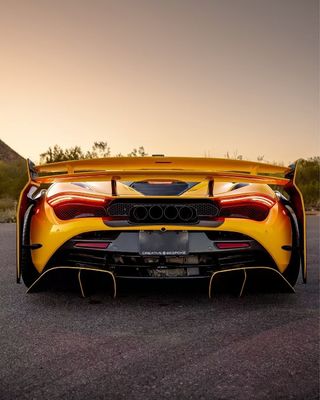720s Mclaren Body Kit Углеродное волокно Широкоствольное тело ZE стиль Передний и задний бампер