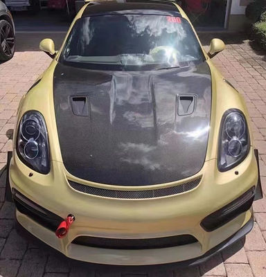 Продукты из углеродного волокна для Porsche 981 Boxster Carbon Fiber Hood 981 Carbon Fiber Engine Hatch Cover 2013-2015