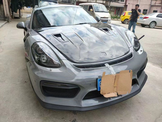 Продукты из углеродного волокна для Porsche 981 Boxster Carbon Fiber Hood 981 Carbon Fiber Engine Hatch Cover 2013-2015