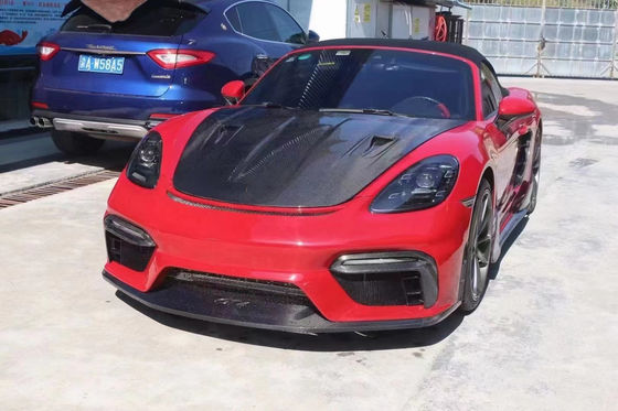 Высококачественная крышка из углеродного волокна для Porsche 718 Boxster