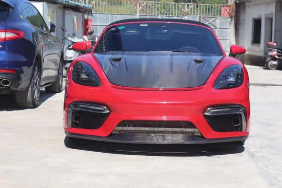 Высококачественная крышка из углеродного волокна для Porsche 718 Boxster