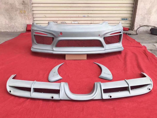 Изделия из полиэтиленового пластика для Porsche Boxster 981 Body Kit Boxster 981 Upgraded GT4 Передние и задние спойлеры бампера