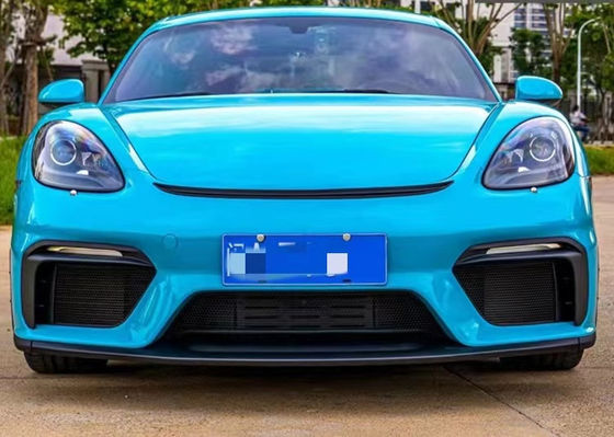 PP Пластиковый материал 718 Boxster Body Kit 718 Усовершенствованный стиль GT4 Передние и задние бамперы Спойлер