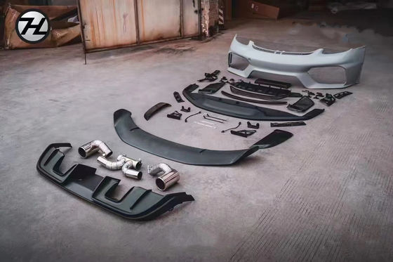 PP Пластиковый материал 718 Boxster Body Kit 718 Усовершенствованный стиль GT4 Передние и задние бамперы Спойлер
