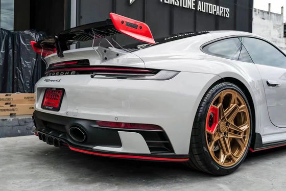 Для Porsche 911 992 Комплект корпуса из углеродного волокна 911 992 Усовершенствованный стиль TechArt Передняя лопатка Диффузор Спойлер Боковая юбка Комплект корпуса