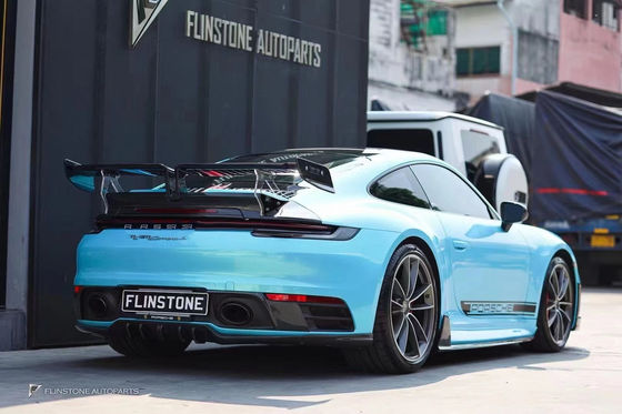 Для Porsche 911 992 Комплект корпуса из углеродного волокна 911 992 Усовершенствованный стиль TechArt Передняя лопатка Диффузор Спойлер Боковая юбка Комплект корпуса