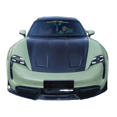 Новый продукт для Porsche Taycan Карбоновое волокно корпус Kit Taycan Широкий корпус передний лопат боковой юбки спойлер диффузер
