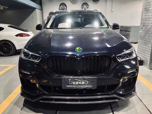 Горячая продажа X5 G05 Углеродные волокна корпус комплект Forbmw X5 Углеродные волокна Передняя лопатка Задняя диффузер спойлер Боковая юбка
