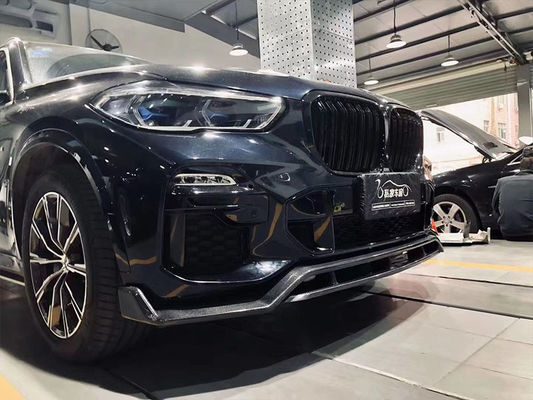 Горячая продажа X5 G05 Углеродные волокна корпус комплект Forbmw X5 Углеродные волокна Передняя лопатка Задняя диффузер спойлер Боковая юбка