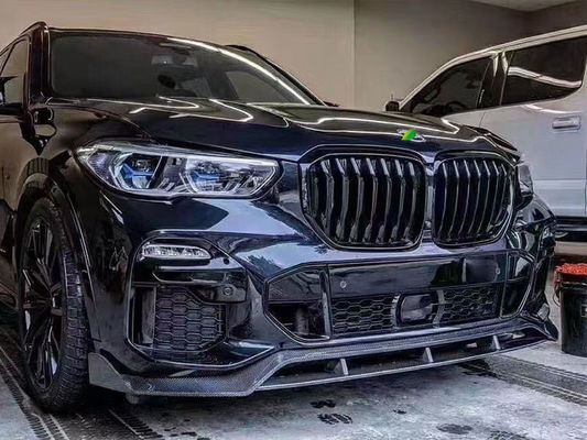 Горячая продажа X5 G05 Углеродные волокна корпус комплект Forbmw X5 Углеродные волокна Передняя лопатка Задняя диффузер спойлер Боковая юбка