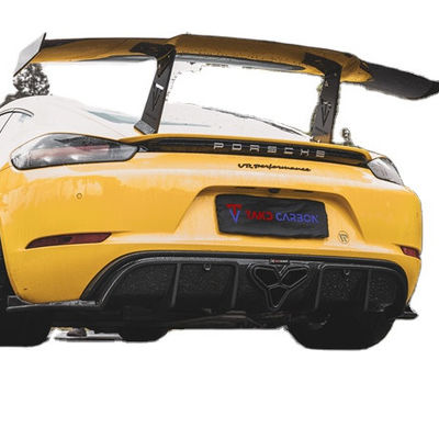 Для Porsche 718 Boxster Cayman корпусный комплект из углеродного волокна Материал 718 углеродного волокна заднего диффузера EVO Style 718 углеродного волокна корпусный комплект