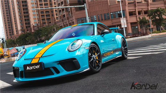 Комплект корпуса из углеродного волокна для Porsche 911 991.2 GT3 911 GT3 Комплект корпуса из углеродного волокна Передняя лопатка Задняя диффузия Боковая юбка