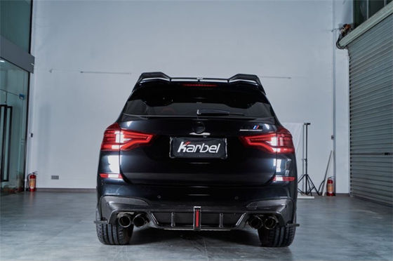 Новый продукт Комплект корпуса из углеродного волокна для BMW X3M X4M F97 F98 X3M X4M Углеродный волокно передний лопат диффузер спойлер