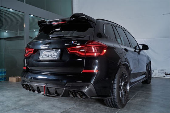 Новый продукт Комплект корпуса из углеродного волокна для BMW X3M X4M F97 F98 X3M X4M Углеродный волокно передний лопат диффузер спойлер