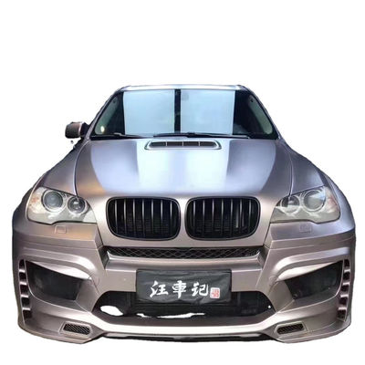 For BMW E70 E71 X5 Body Kit FPR Material X5 E70 E71 Upgrade PD Style Front and Rear Bumpers Wide Bodyki - Полное обновление