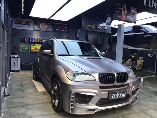 For BMW E70 E71 X5 Body Kit FPR Material X5 E70 E71 Upgrade PD Style Front and Rear Bumpers Wide Bodyki - Полное обновление
