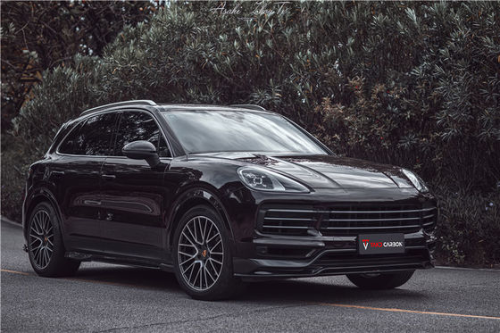 Автозапчасти для Porsche Cayenne Кит для корпуса из волокна Cayenne Углеродные волокна Передний распределитель Спойлер
