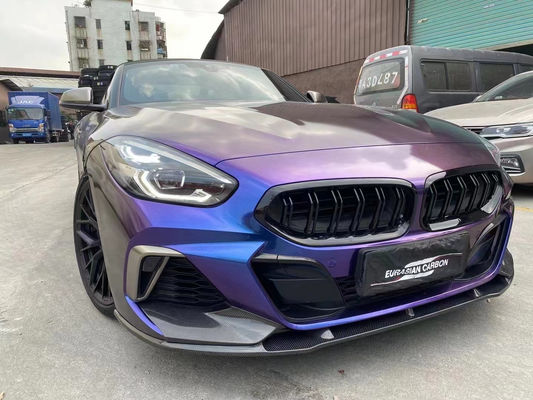 Комплект корпуса из углеродного волокна для BMW Z4 G29 Z4 G29 Усовершенствованный TRD Style Front Shovel Diffuser Spoiler Body Kit