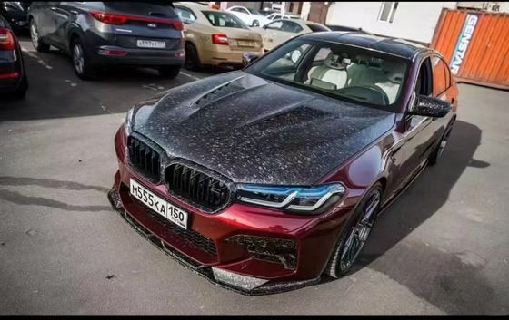 Для BMW серии 5 G30 G38 F90 Крышка двигателя из углеродного волокна G30 G38 F90 Крышка люка двигателя из сухого углеродного волокна