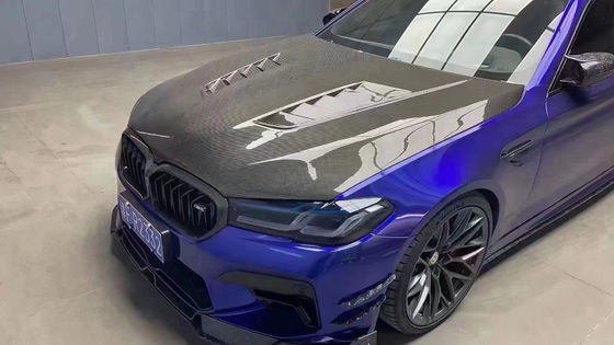 Для BMW серии 5 G30 G38 F90 Крышка двигателя из углеродного волокна G30 G38 F90 Крышка люка двигателя из сухого углеродного волокна