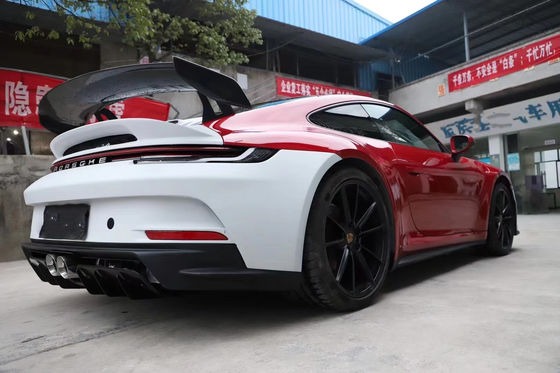 PP пластиковый материал корпус для Porsche911 992 992 модернизированный GT3 стиль передний и задний бампер боковой юбки спойлер капюшон корпус