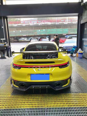для Porsche 992 Корпус из углеродного волокна 992 Диффузор передней губы из углеродного волокна боковая юбка спойлер крышка крышки